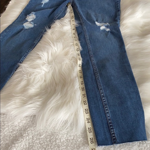 Free People Reagan Distressed Button Front Jean 28 - Picture 4 of 7